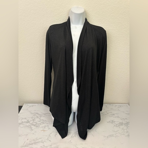 Cato Sweaters - CATO Women's S Open Front Cardigan Sweater Black Long Sleeve Thin Knit​​